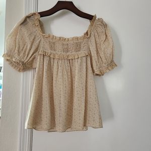 Doen blouse tan xs